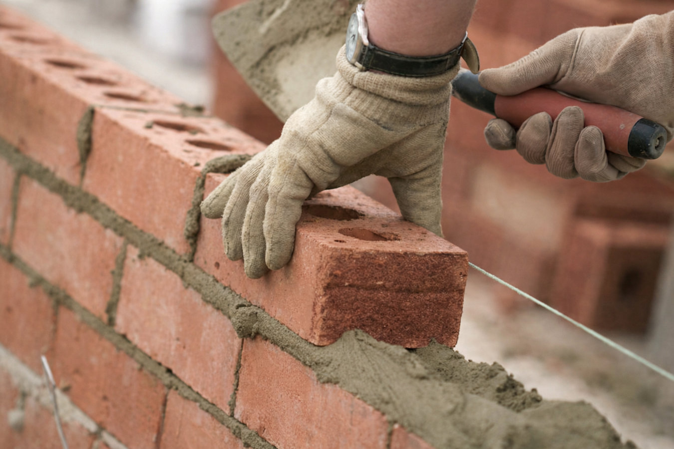 Brick wall installation in Port St. Lucie, FL